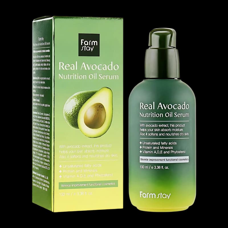 FARMSTAY Cыворотка с маслом авокадо REAL AVOCADO NUTRITION OIL SERUM 100ml