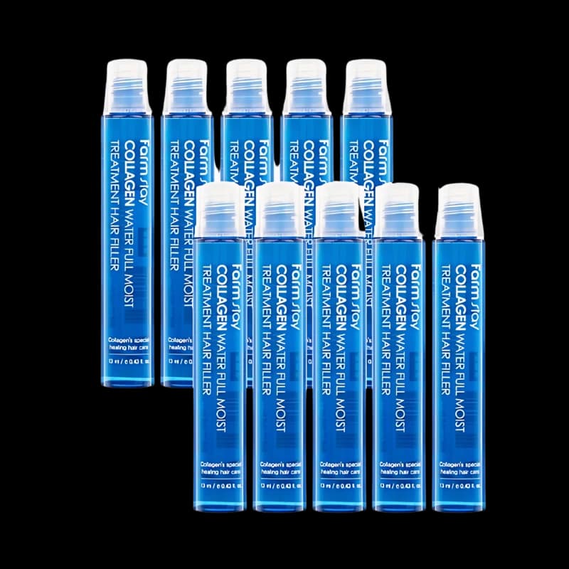 FARMSTAY Филлер для волос с коллагеном COLLAGEN WATER FULL MOIST TREATMENT HAIR FILLER 13ml*10