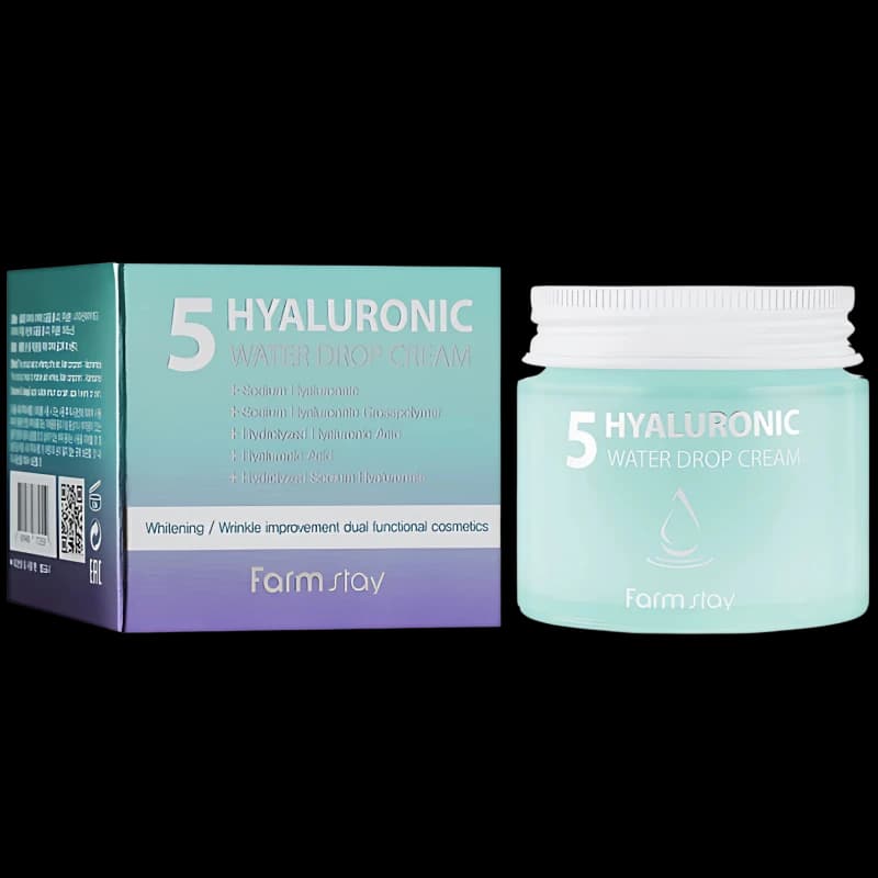 FARMSTAY Крем с 5 видами гиалуроновой кислоты HYALURONIC 5 WATER DROP CREAM 80ml