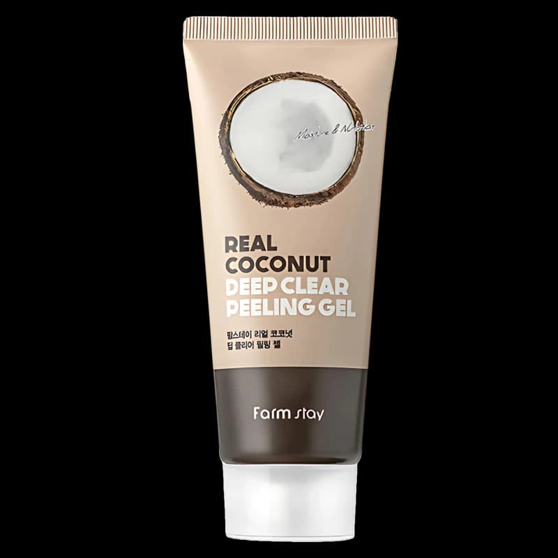 FARMSTAY Пилинг-гель с кокосовым маслом REAL COCONUT DEEP CLEAR PEELING GEL 100ml