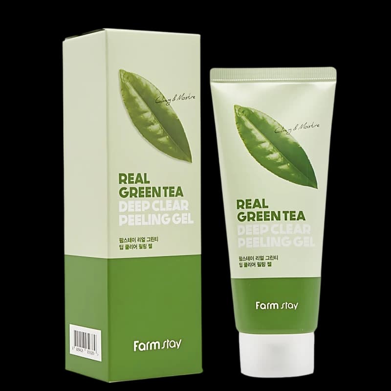 FARMSTAY Пилинг-гель для лица с экстрактом зеленого чая REAL GREEN TEA DEEP CLEAR PEELING GEL 100ml