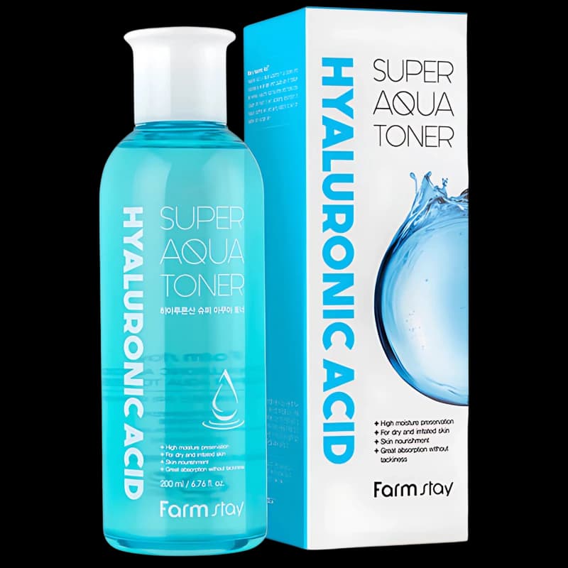 FARMSTAY Тонер с гиалуроновой кислотой HYALURONIC ACID SUPER AQUA TONER 200ml