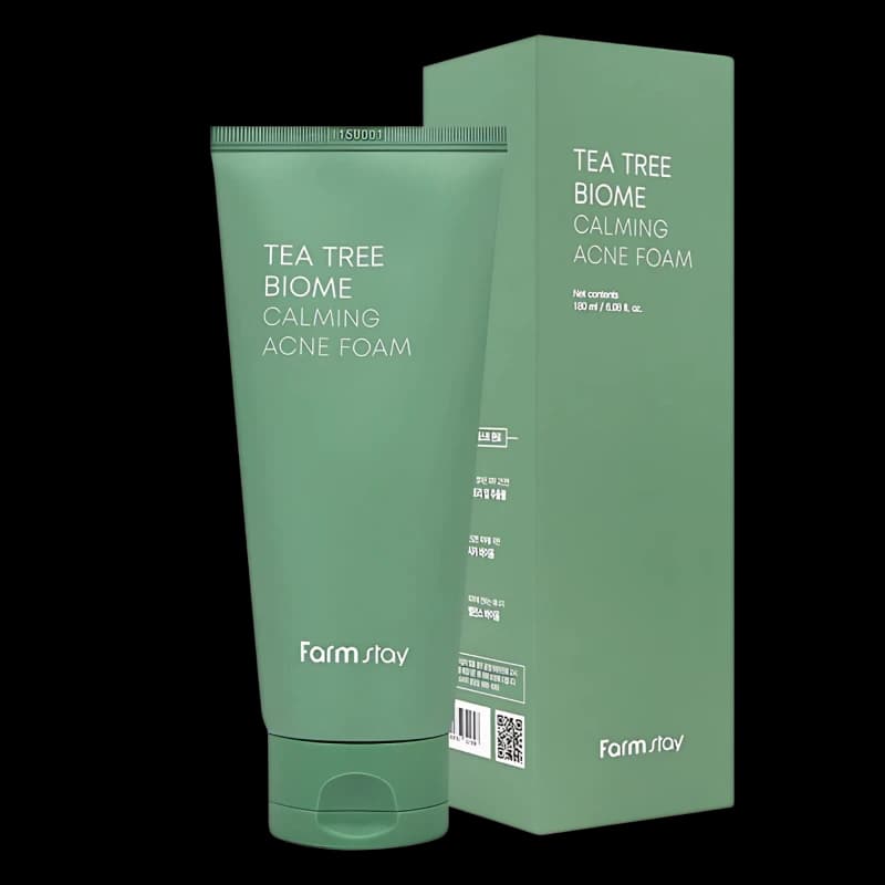 FARMSTAY Пенка для умывания с экстрактом чайного дерева  TEA TREE BIOME CALMING ACNE FOAM 180ml