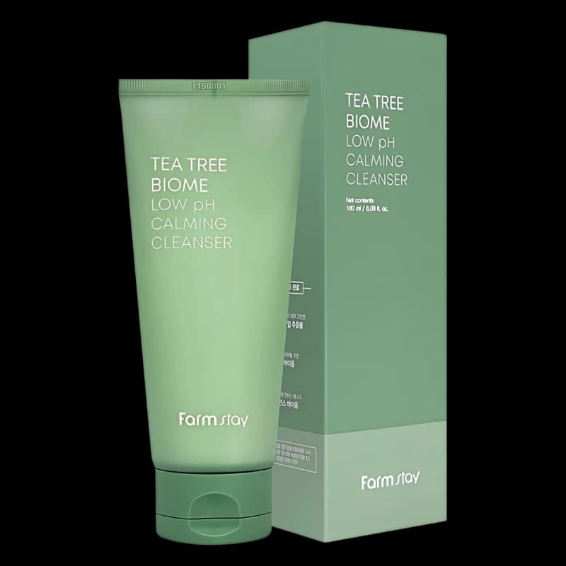 FARMSTAY Пенка для умывания с низким pH TEA TREE BIOME LOW pH CALMING CLEANSER 180ml