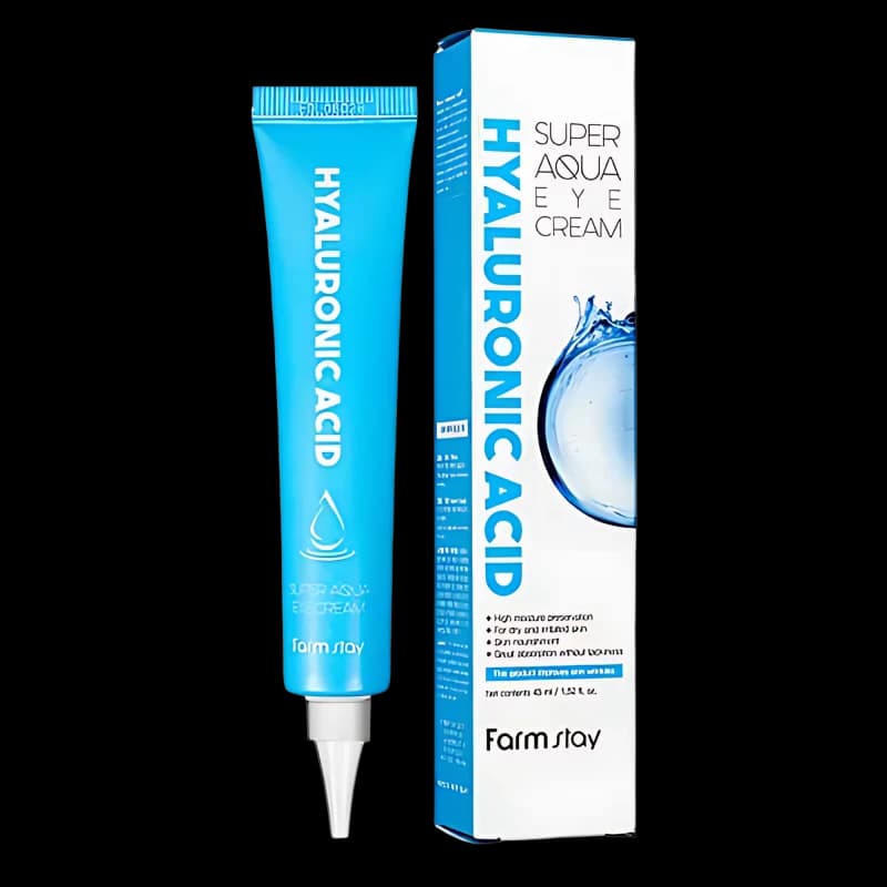 FARMSTAY Крем для кожи вокруг глаз с гиалуроновой кислотой HYALUROLIC ACID SUPER AQUA EYE CREAM 45ml
