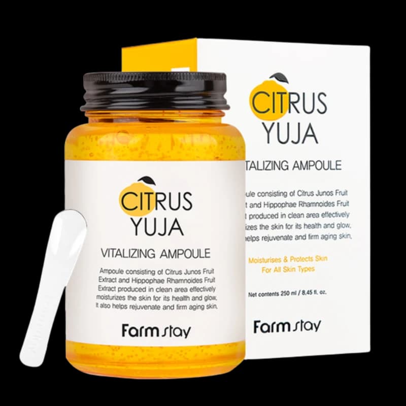 FARMSTAY Ампульная сыворотка для лица с экстрактом юдзу CITRUS YUJA VITALIZING AMPOULE 250ml