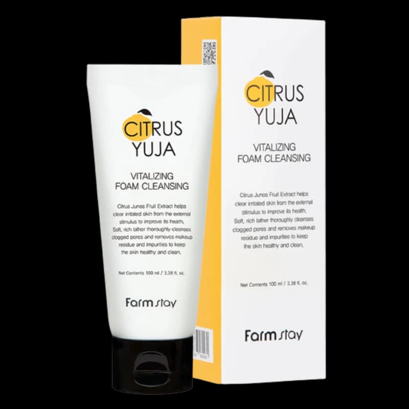 FARMSTAY Пенка для умывания с экстрактом юдзу CITRUS YUJA VITALIZING FOAM CLEANSING 100ml
