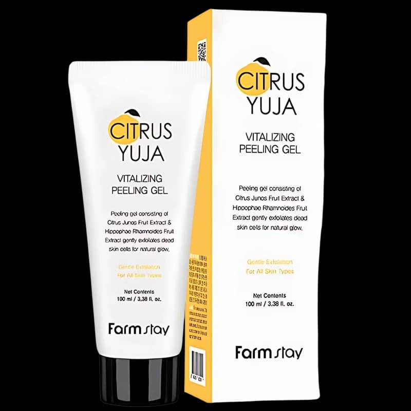 FARMSTAY Пилинг-гель для лица  с экстрактом юдзу CITRUS YUJA VITALIZING PEELING GEL 100ml