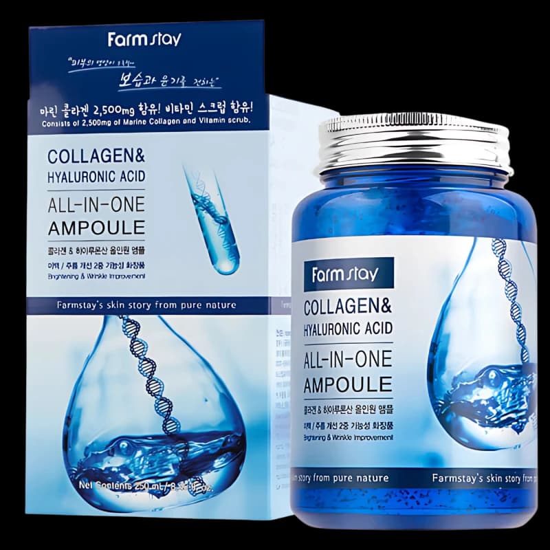 FARMSTAY Ампульная сыворотка COLLAGEN & HYALURONIC ACID ALL-IN-ONE AMPOULE 250ml