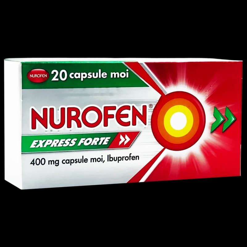 Нурофен Экспресс Форте капс мягк 400 мг N10x2