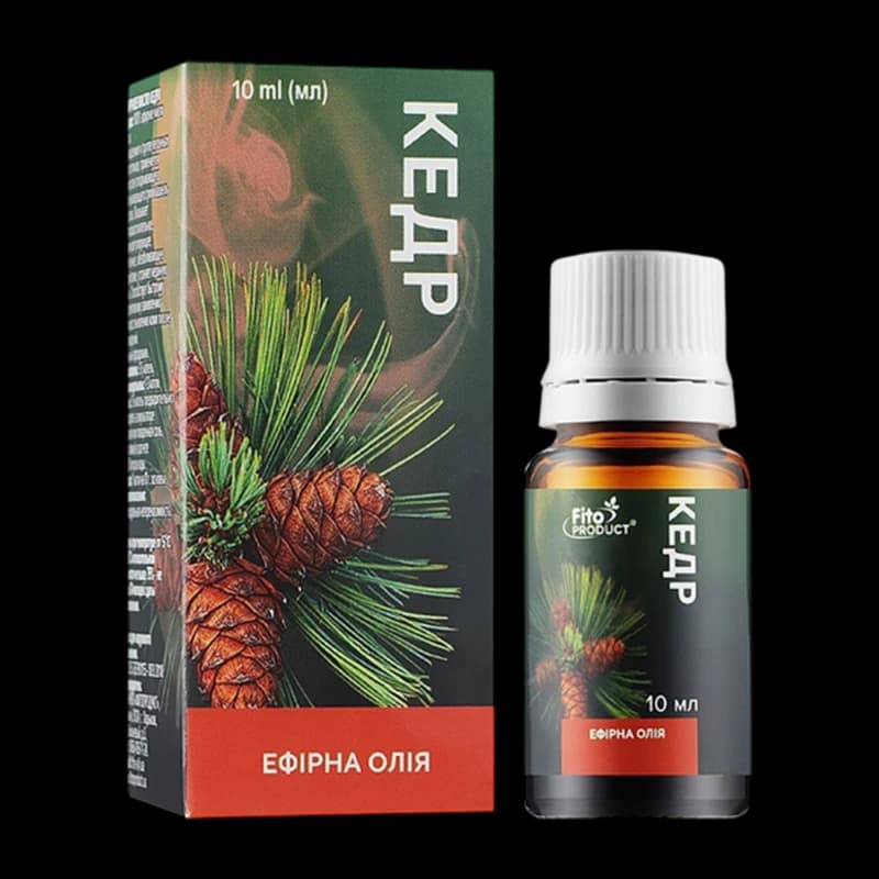 Эфирное масло кедра 10 мл флакон N1