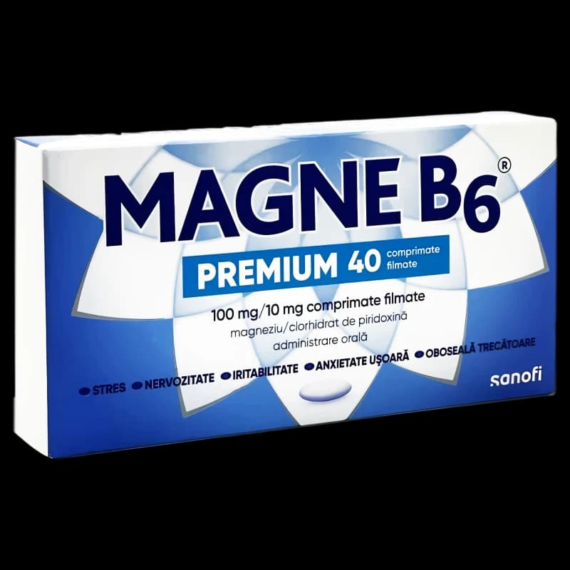 Магне B6 Премиум 100 мг/10 мг таб п/о N20x2