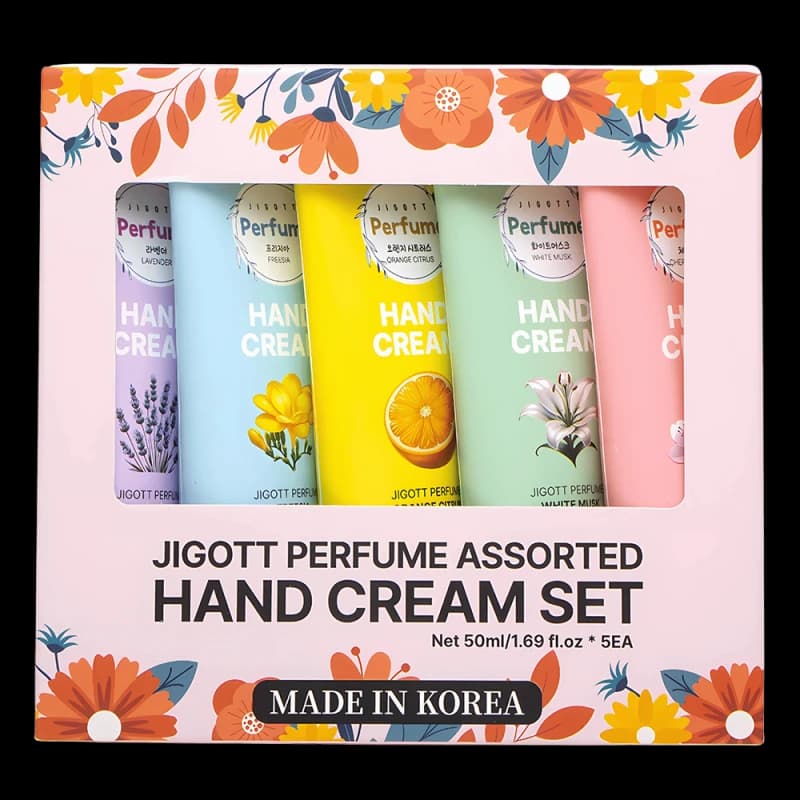 Jigott Набор кремов для рук Perfume Assorted Hand Cream Set of 5 (5×50 мл)