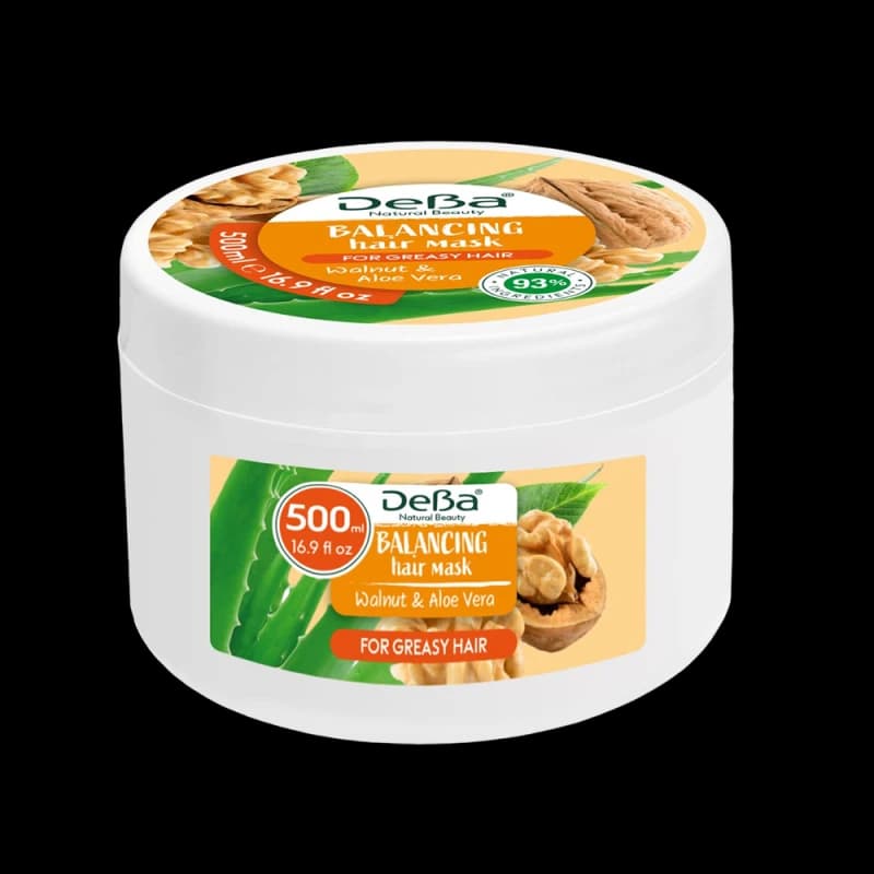 DeBa Маска для жирных волос HairMask Walnut & Aloe 500 мл