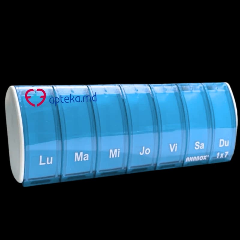 Еженедельный органайзер лекарств (голубой) N1