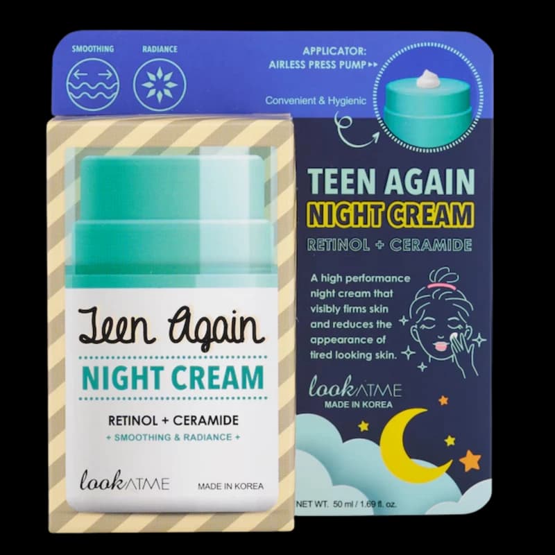 LookAtMe Ночной крем с ретинолом и керамидами Teen again Night cream 50 мл