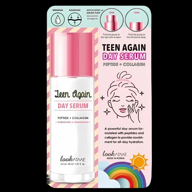 LookAtMe Дневная сыворотка с пептидами и коллагеном Teen Again Day serum 30 мл