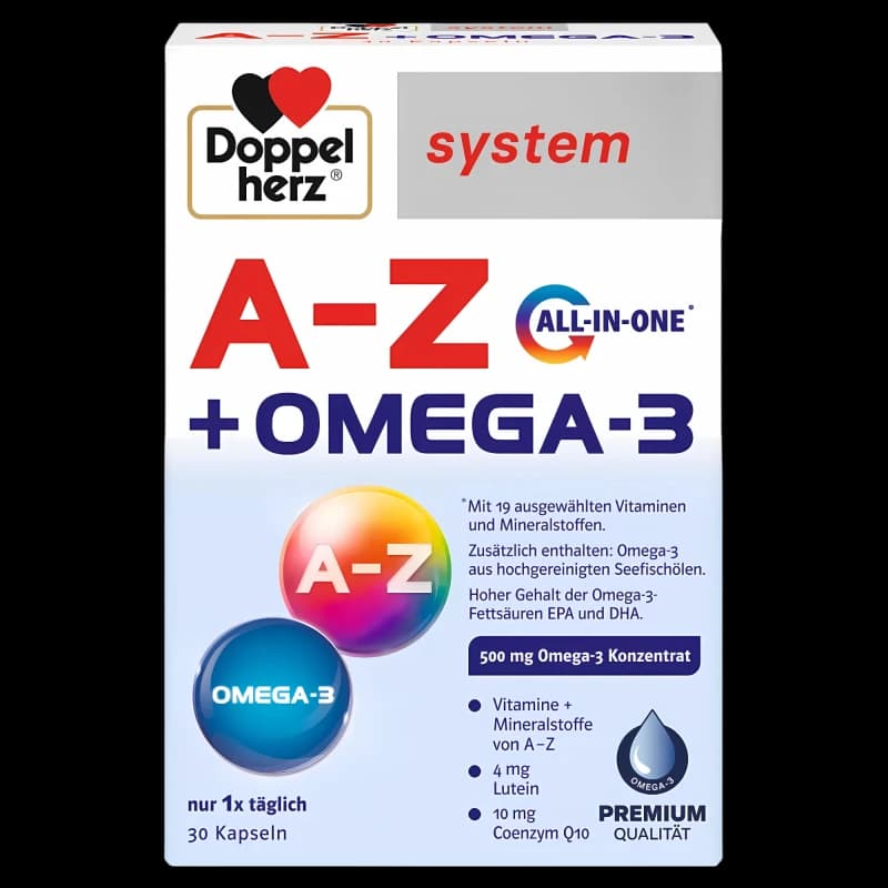 Доппельгерц A-Z с Омега-3 500 мг капсулы N10x3