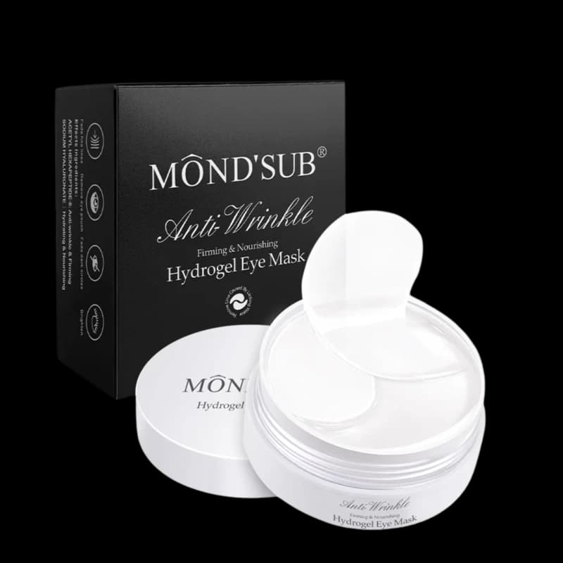 Mond'Sub Патчи для глаз Anti-wrinkle firming-nourishing hydrogel eye mask (BLACK) 60шт