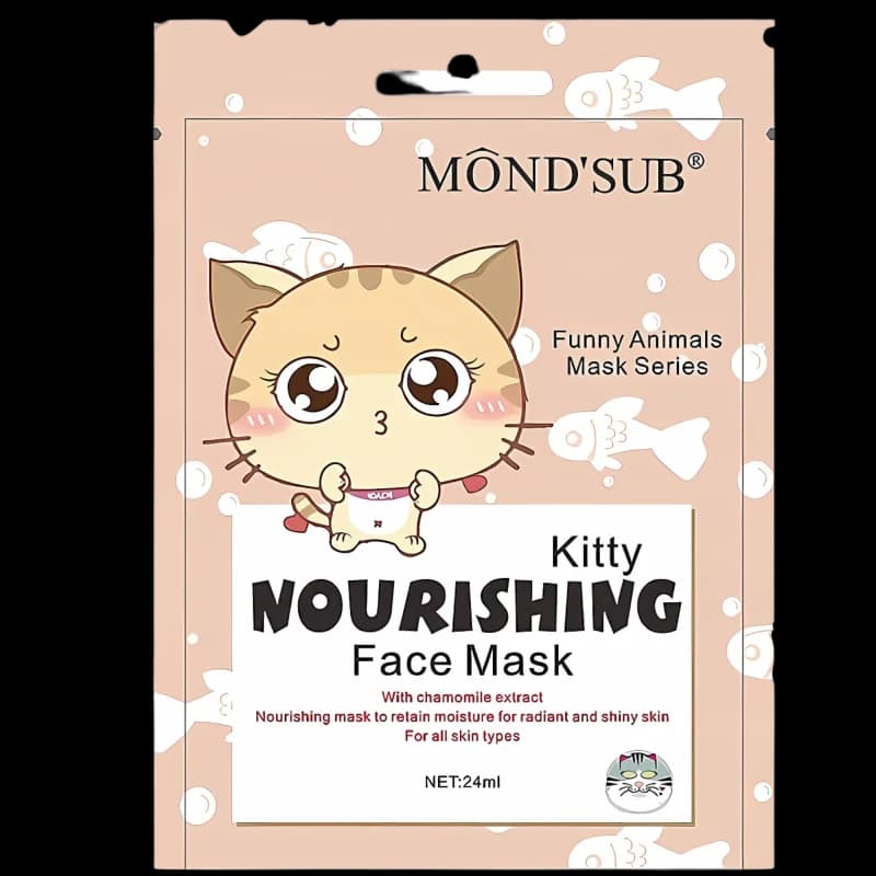 Mond'Sub Маска для лица питательная Kitty Nourishing Face Mask 24мл
