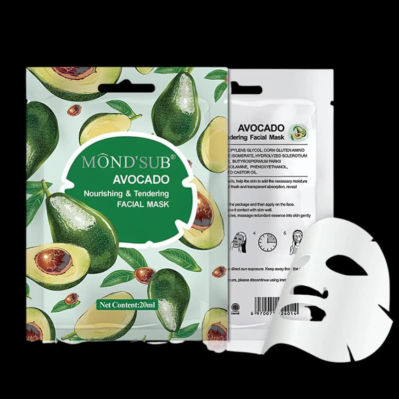 Mond'Sub Маска для лица с авокадо Avocado Nourishing&Tendering Facial Mask 20мл
