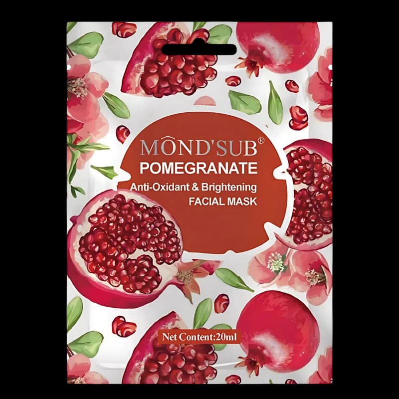 Mond'Sub Маска для лица с гранатом Pomegranate Anti-Oxidant&Brightening Facial Mask 20мл