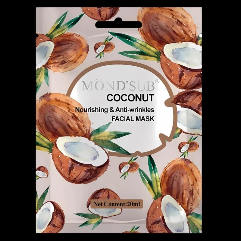 Mond'Sub Маска для лица с кокосом Coconut Nourishing&Anti-wrinklesa Facial Mask 20мл