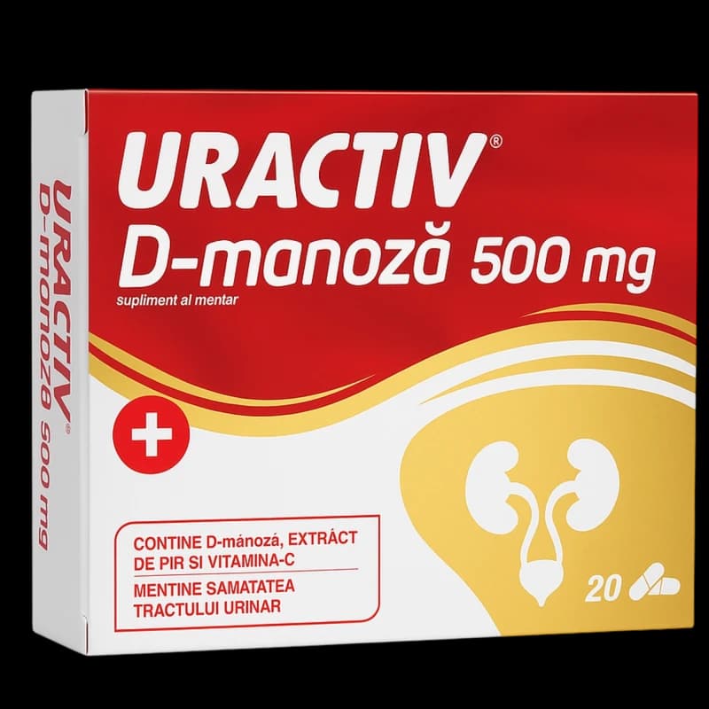 Uractiv D-манноза капсулы 500 мг N20