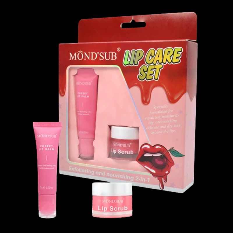 Mond'Sub Набор для губ CHERRY Lip exfoliating and nourishing set 2шт