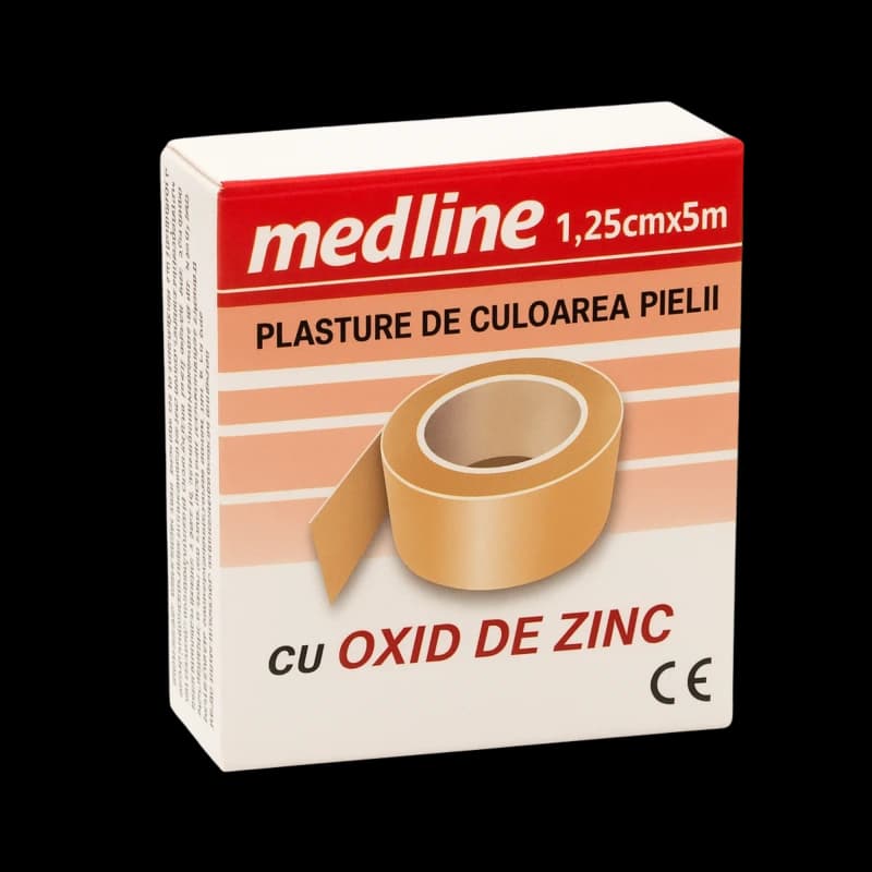 Пластырь клейкий 1,25 см x 5 м с оксидом цинка Medline