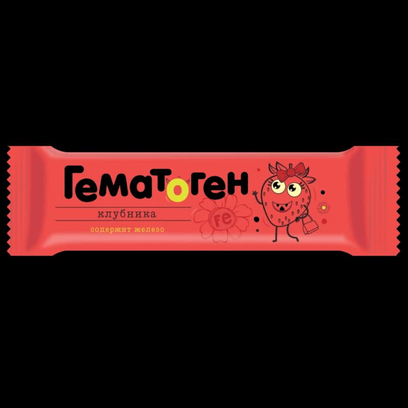 Гематоген Fe с клубникой 30 г N1