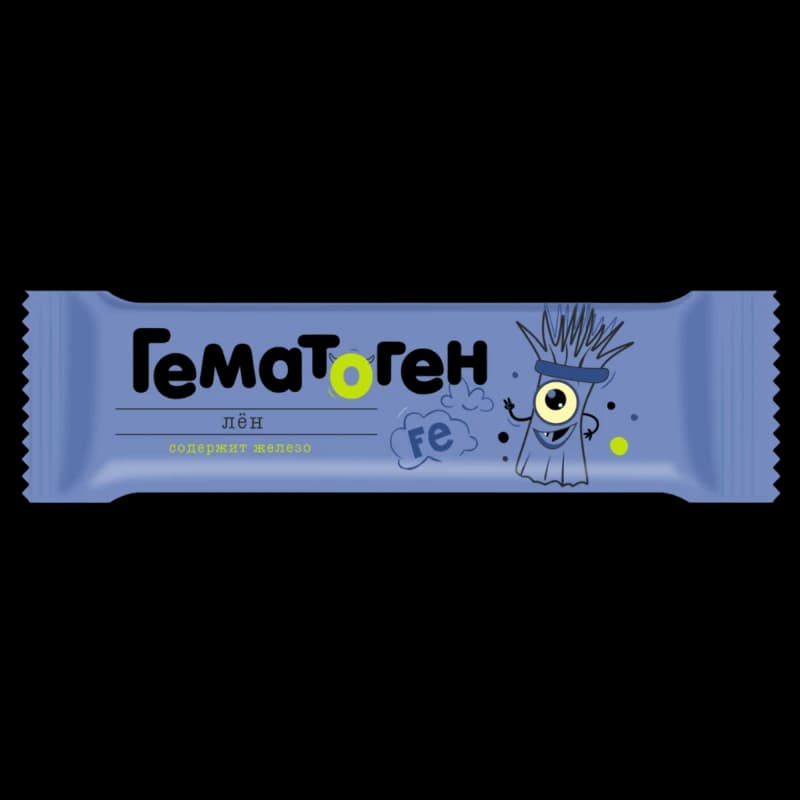 Гематоген Fe со льном 30 г N1