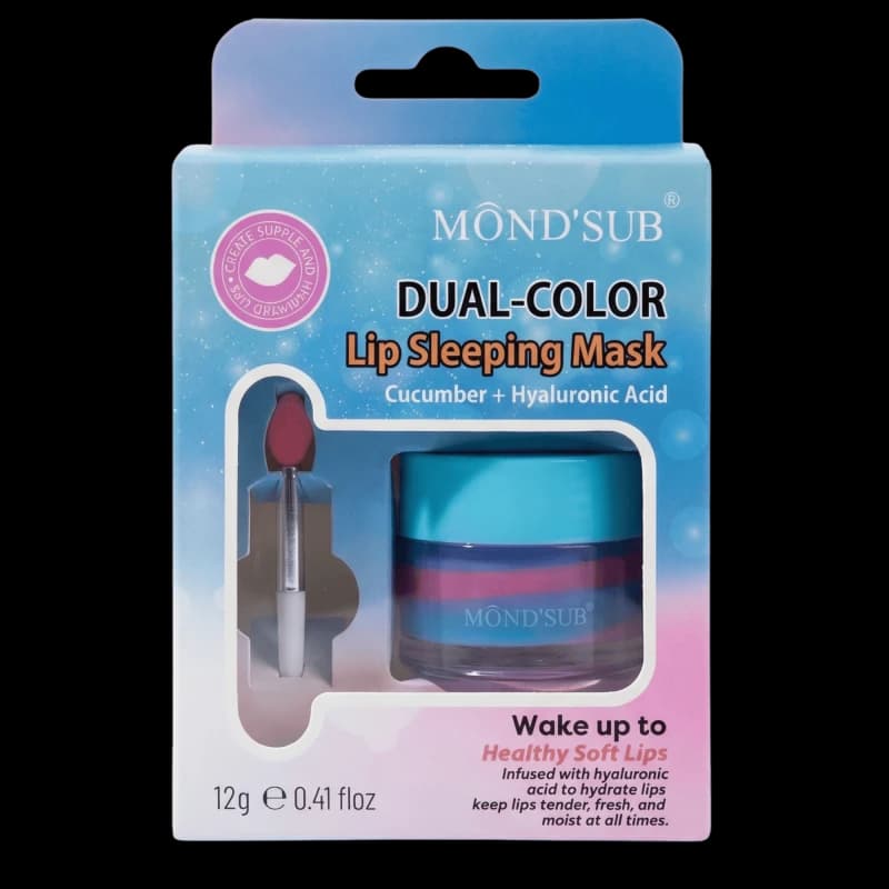 Mond'Sub Ночная маска для губ Dual-Color Lip Sleeping Mask Cucumber + Hyaluronic Acid 12г