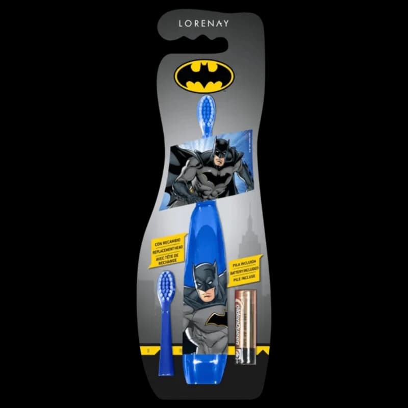 LORENAY Электронная зубная щетка Batman Electric Toothbrush with Replacement Head&Battery