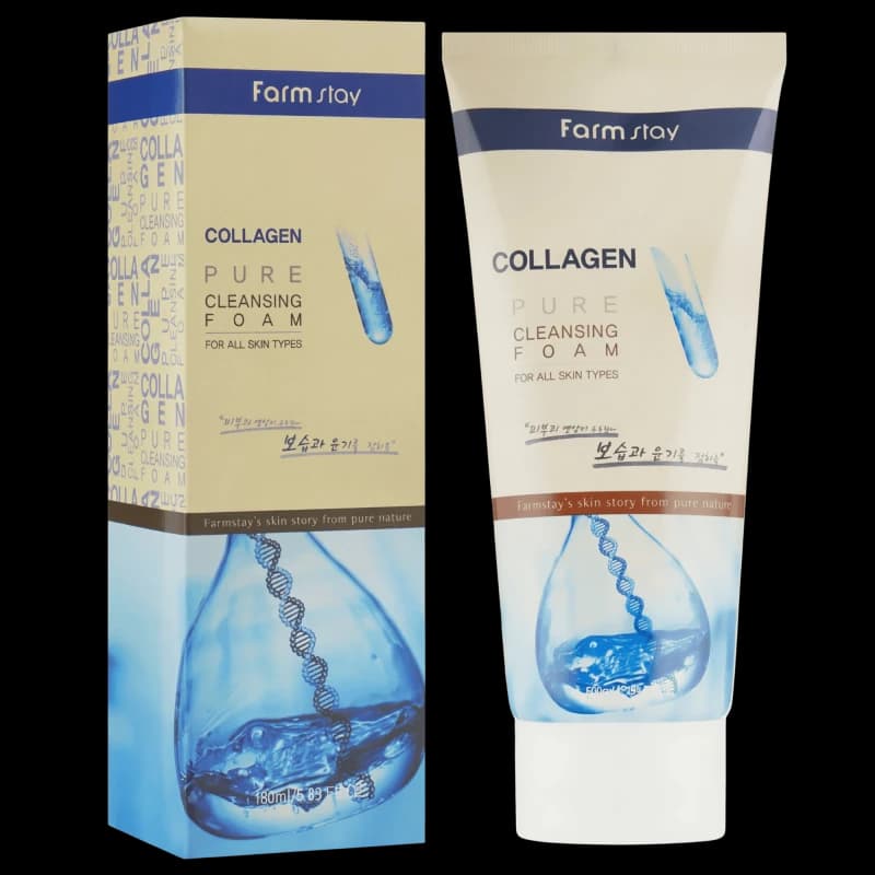 FARMSTAY  Пенка для умывания COLLAGEN PURE CLEANSING FOAM 180 мл