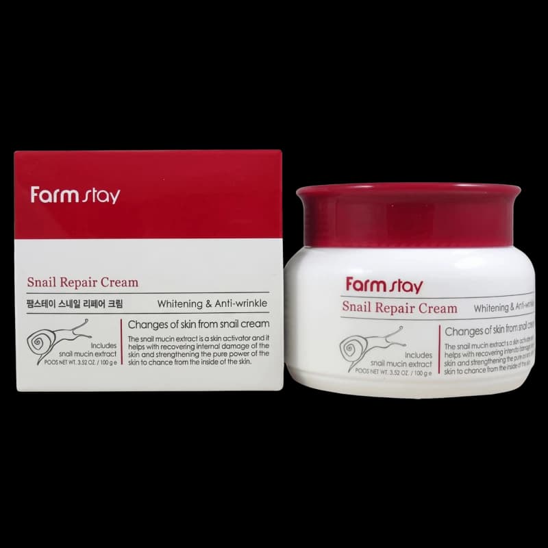 FARMSTAY Крем для лица с муцином улитки SNAIL REPAIR CREAM 100 мл