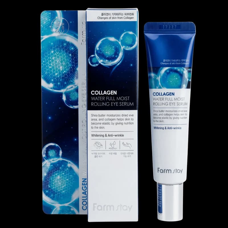 FARMSTAY Сыворотка под глаза COLLAGEN WATER FULL MOIST ROLLING EYE SERUM 25 мл