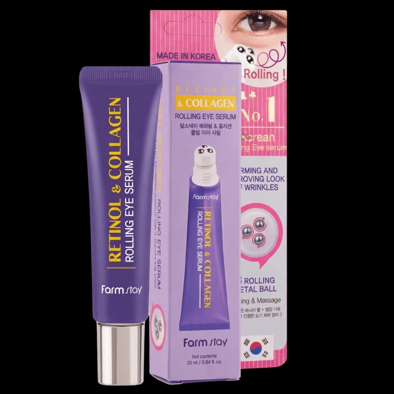 FARMSTAY Сыворотка под глаза RETINOL COLLAGEN ROLLING EYESERUM 25ml