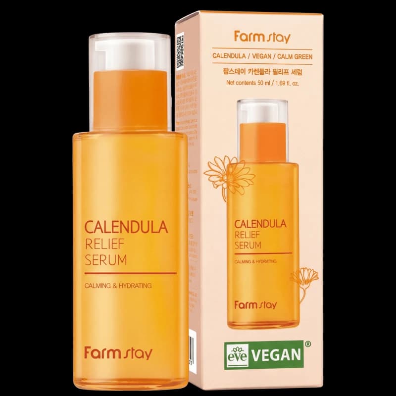 FARMSTAY Сыворотка для лица с календулой CALENDULA RELIEF SERUM 50 мл