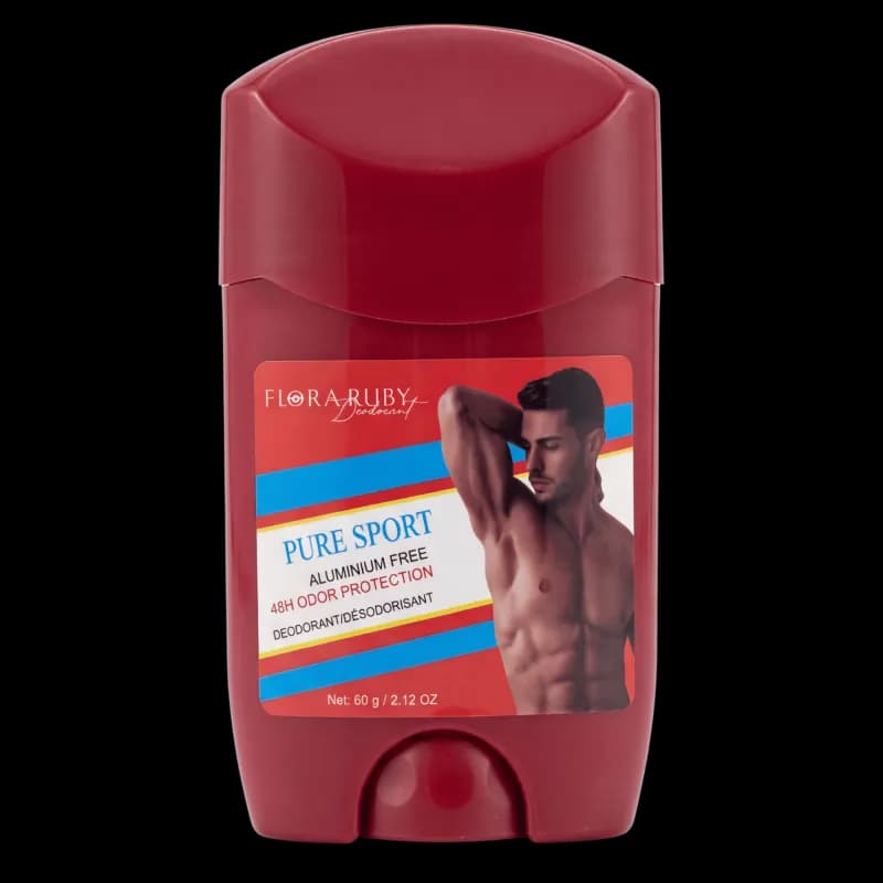 Flora ruby Дезодорант-стик без алюминия 48ч Pure Sport 60 г