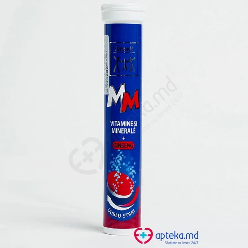 Здровит Витамины + Минералы + Женьшень, таб шип, N24
